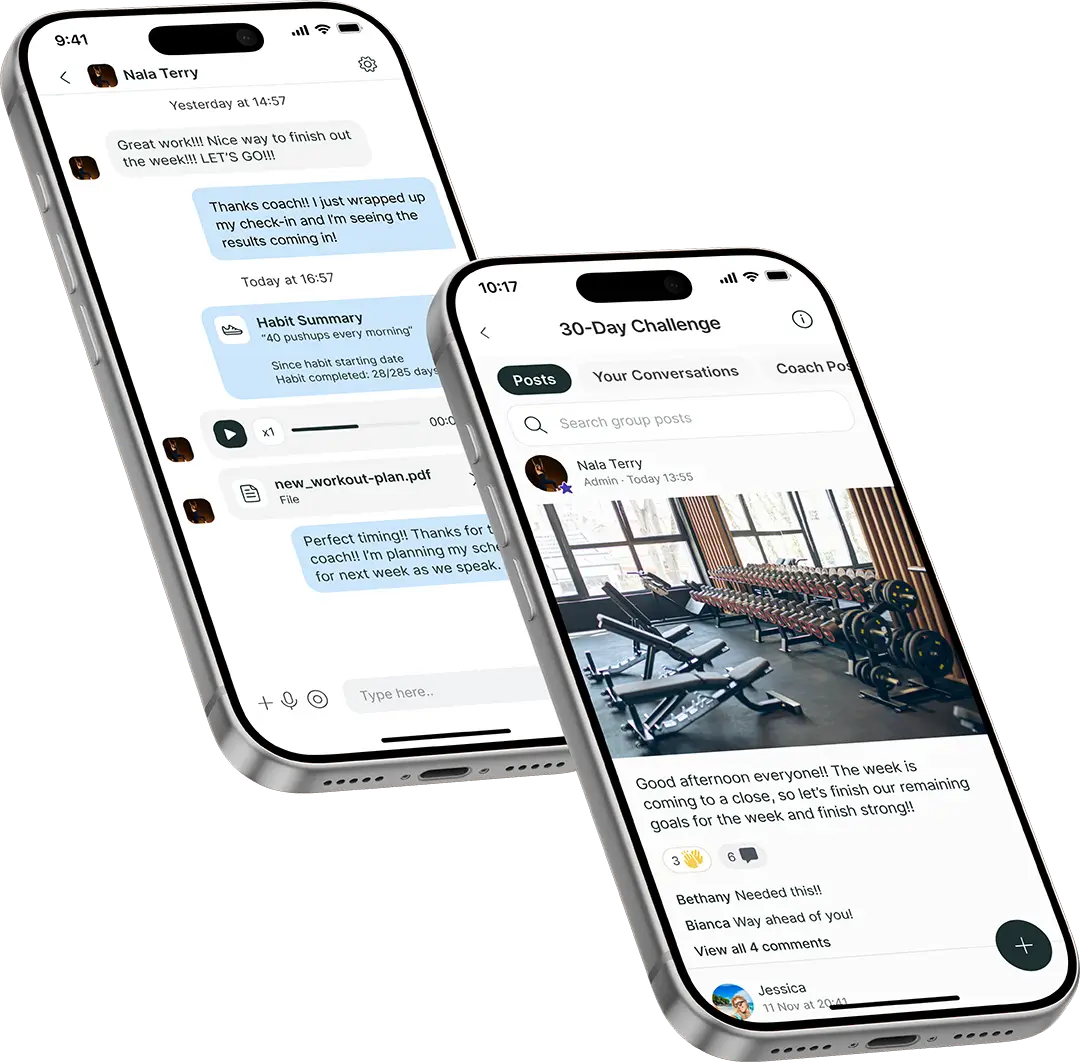 Fittuation app with support feature